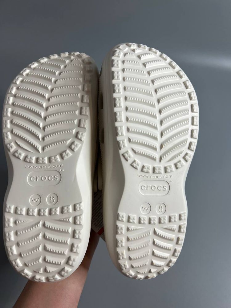Crocs classic  clog platform крокси шлепки шльопанці літні