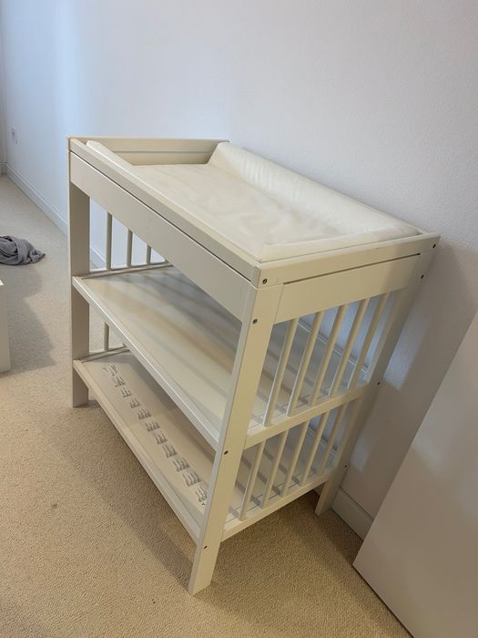 Zestaw Łóżeczko i przewijak IKEA Gulliver