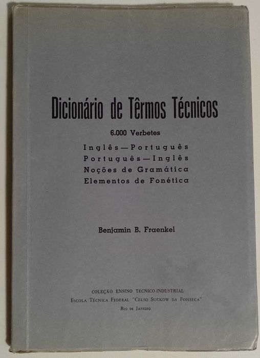 Dicionário de Têrmos Técnicos inglês-português/português-inglês
