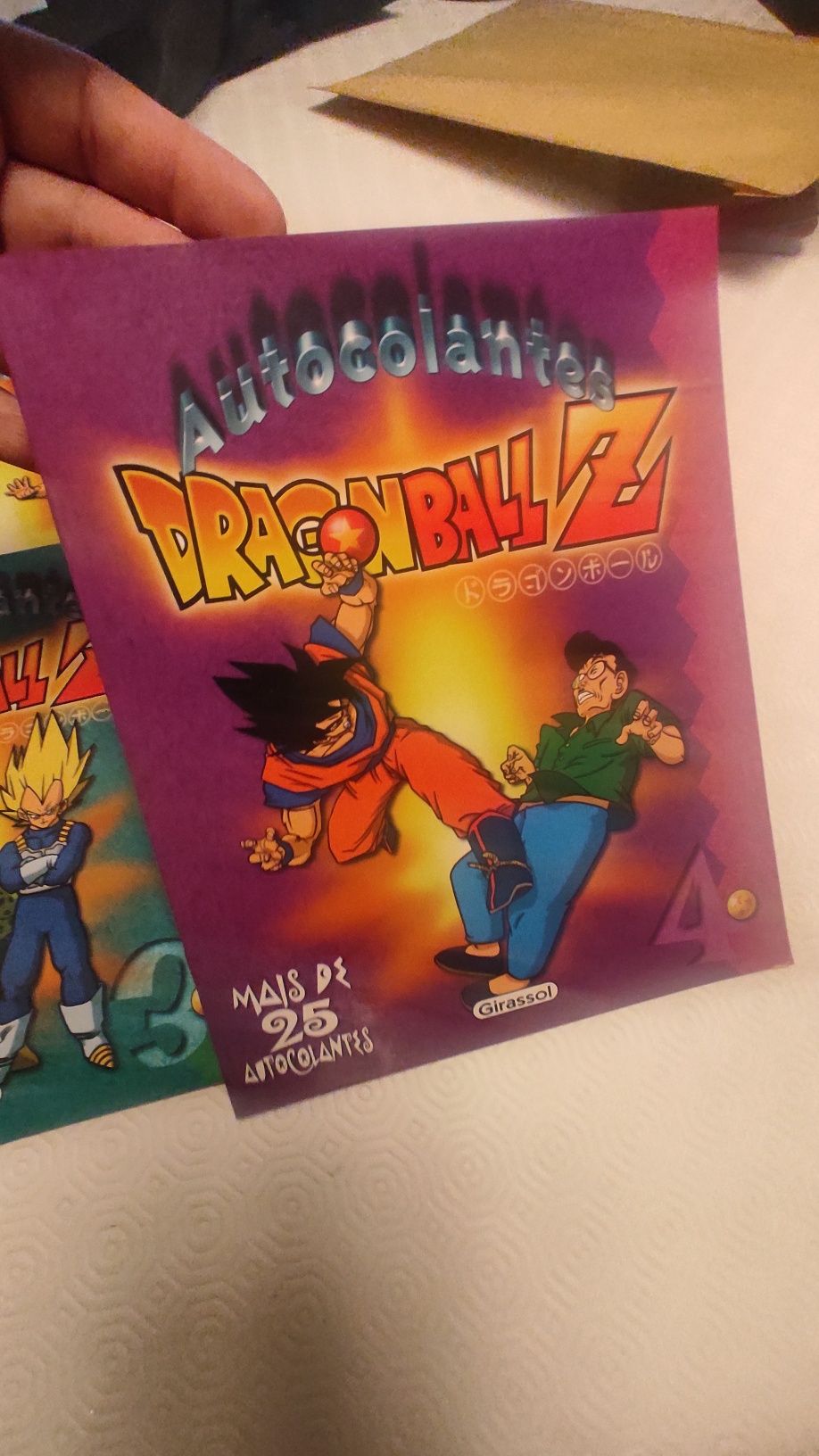 DragonBall Z quatro albuns de autocolantes completos