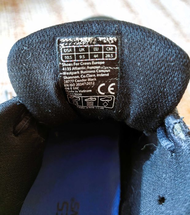 Tenis Shoes for crews - condor men's black 44