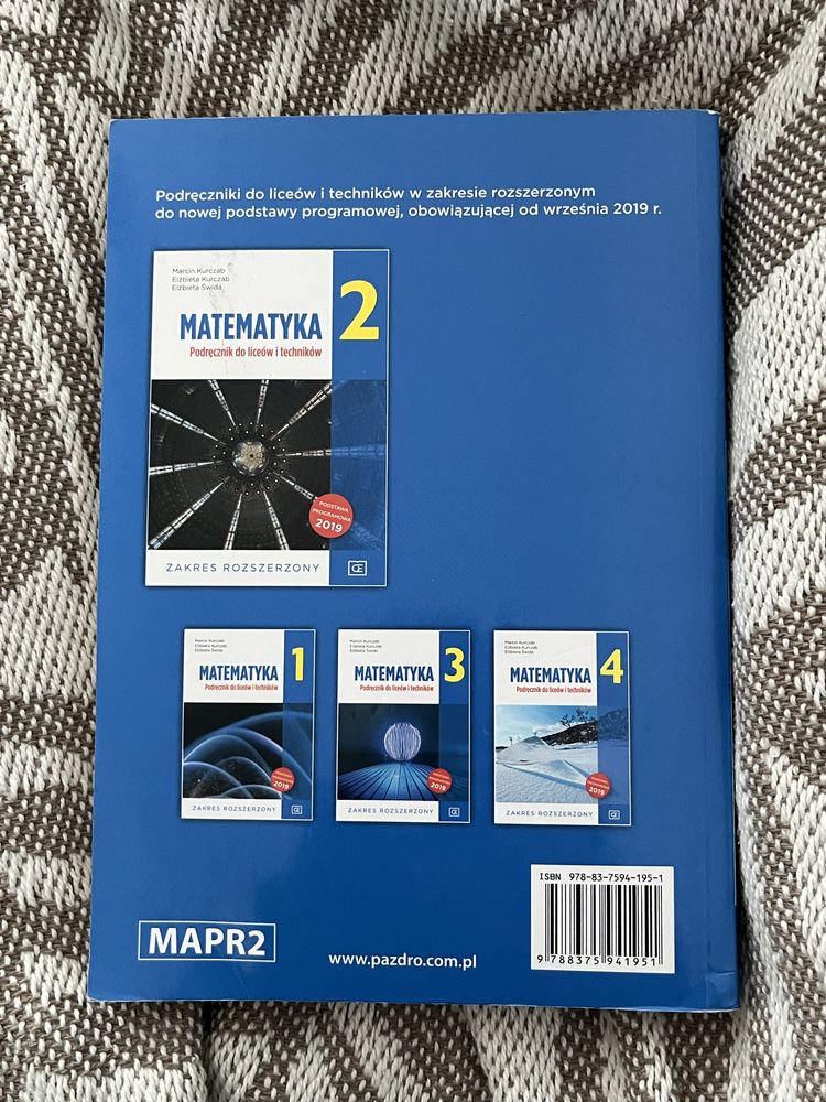 podrecznik matematyka 2 poziom rozszerzony