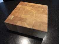 Deska, blok sztorcowy z drewna dębowego