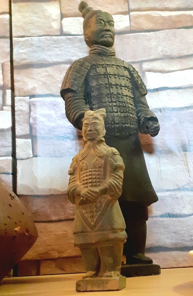 Estatueta 40cm Grande Soldado Guerreiro Chinês General Terracota