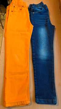 H&M i LITTLE kids Spodnie jeansy 2 pary r. 128