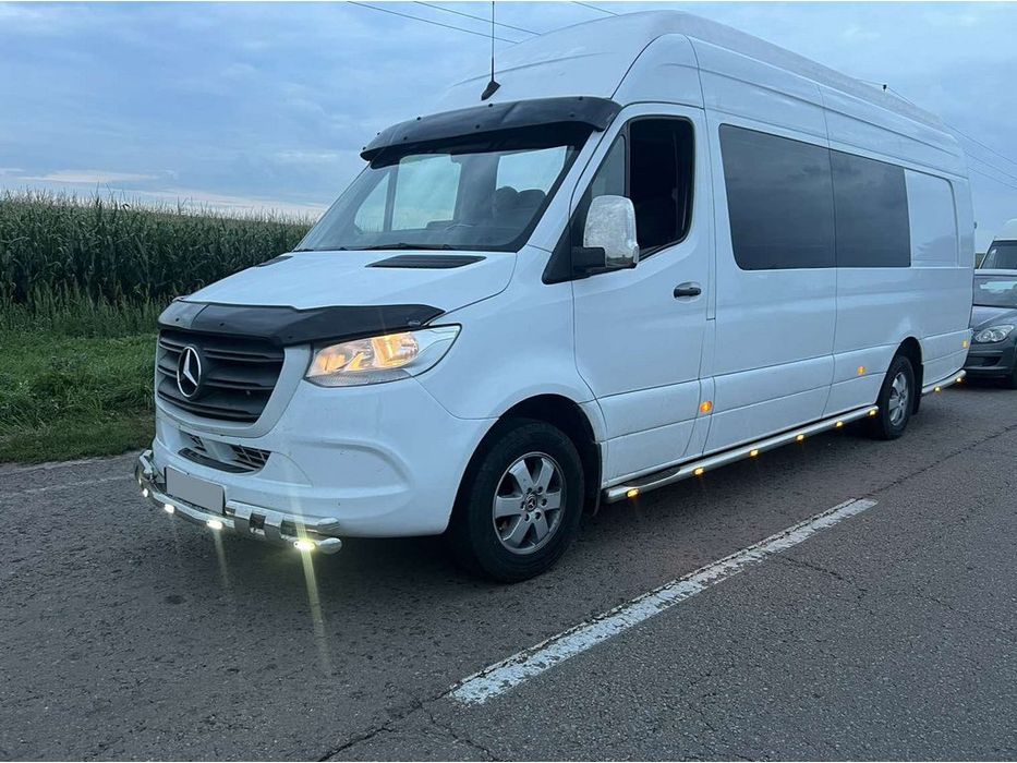 Mercedes Sprinter W907/W910 2018- гг. Передняя нижняя дуга Shark