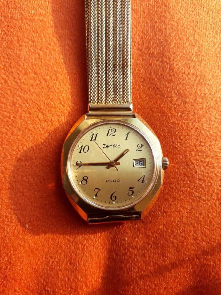 Zegarek,męski ZentRa 17j.model 2000-Germany36mm.mechaniczny stan super