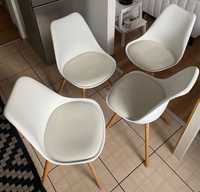 4 krzesła białe do domu, ogrodu, na działkę lub taras Polecam!