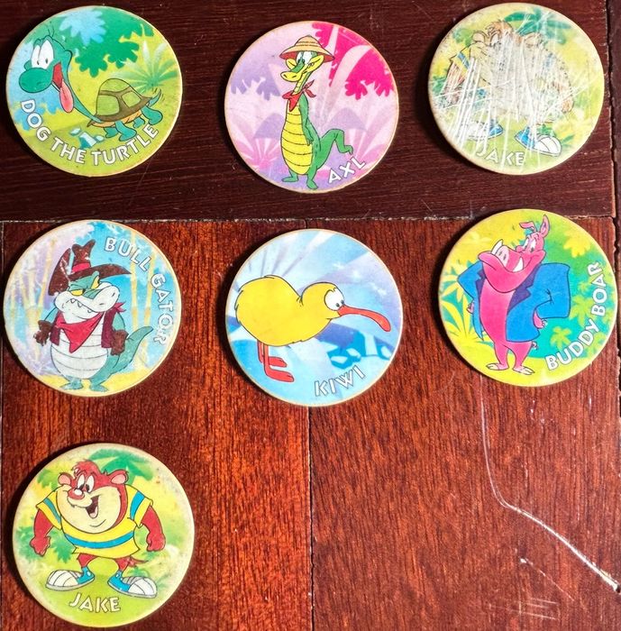 Lote de 7 Matutano Mega Tazo Tazos - Taz Mania - Looney Tunes