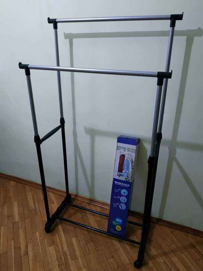 Большая стойка вешалка Double-Pole 8006 (двойная)