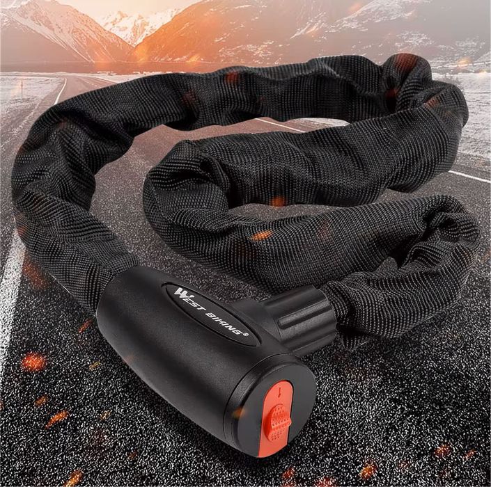 Zapięcie blokada rowerowa łańcuch  84 cm zabezpieczenie przed