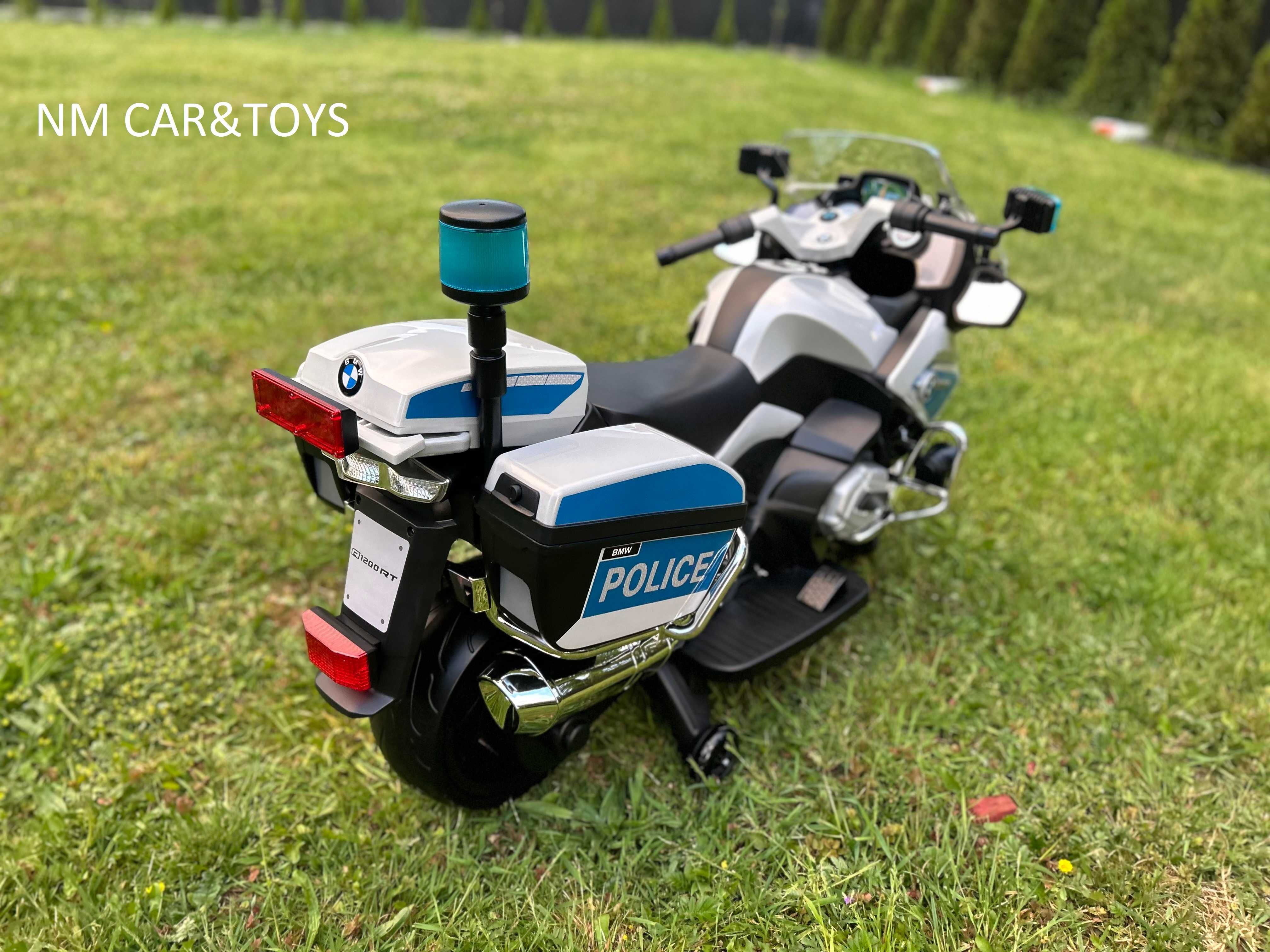 Motorek Pojazd Motor BMW Policja na akumulator auto Autko elektryczny