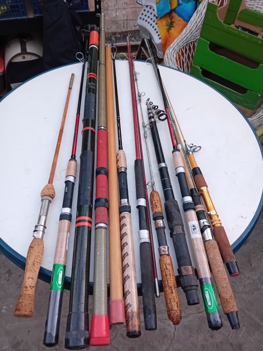 Sprzęt Wędkarski, Duży Zestaw, Wędki, Kołowrotki, itp. Wyprzedaż !!