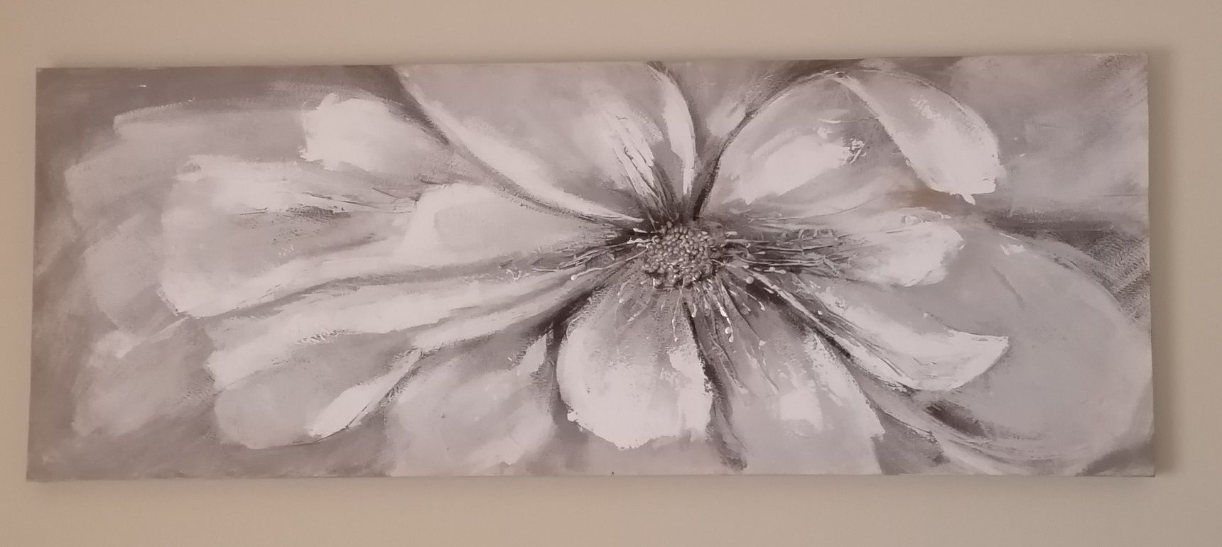 Tela pintada com relevo 160x60