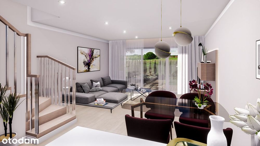 Apartament z ogrodem, przy szkole, na prywatnym zamkniętym osiedlu