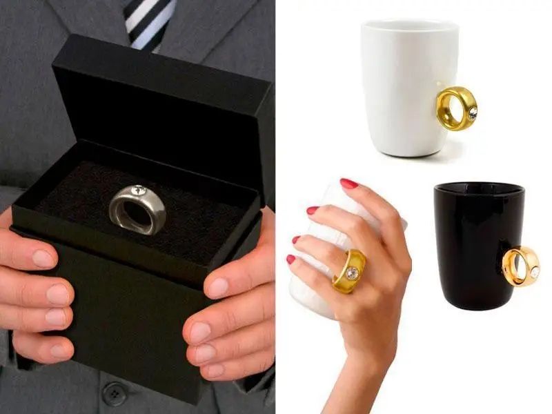 Кружка чашка кольцо перстень для кофе и чая