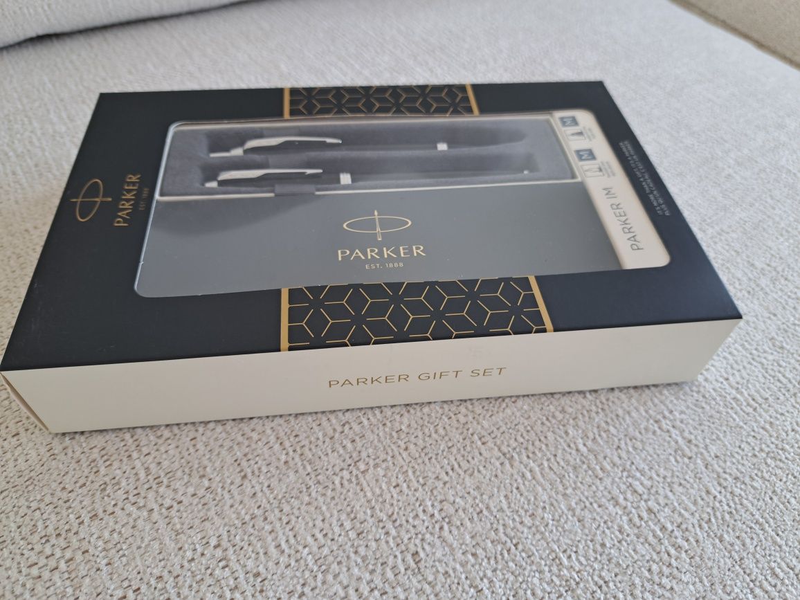 PARKER IM duo, czarny zestaw, nowy