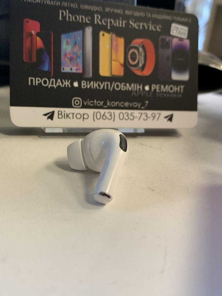 Продам навушник airpods pro 2 правий Оригинал Б/у Полностью Робоч