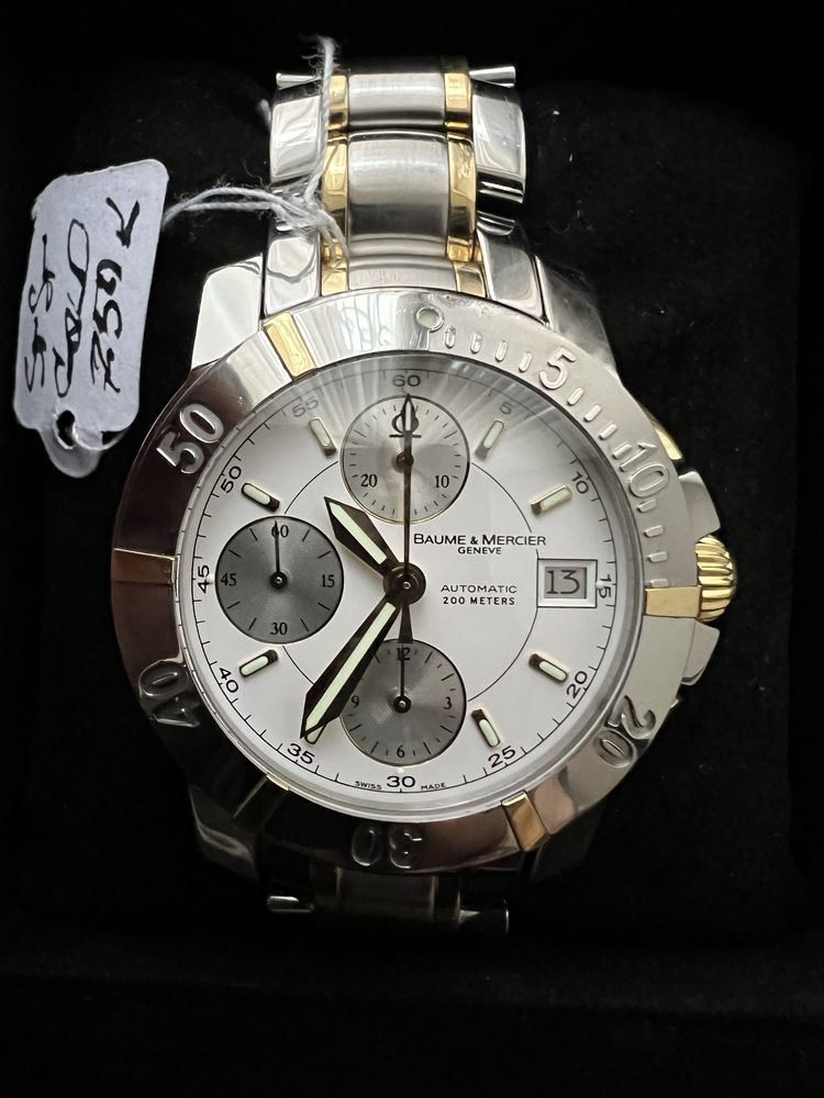 Годинники Baume&Mercier хронограф, Швейцарія,золото/сталь, як нові