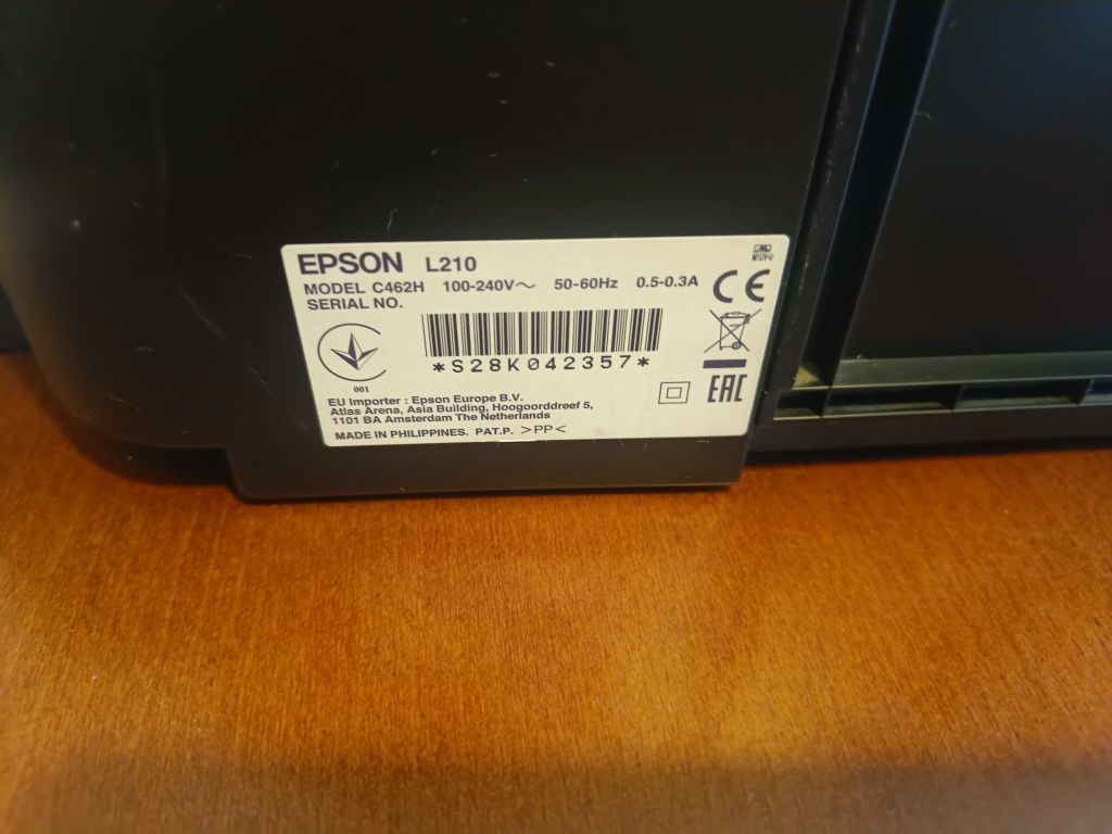 Drukarka Epson L210 uszkodzona