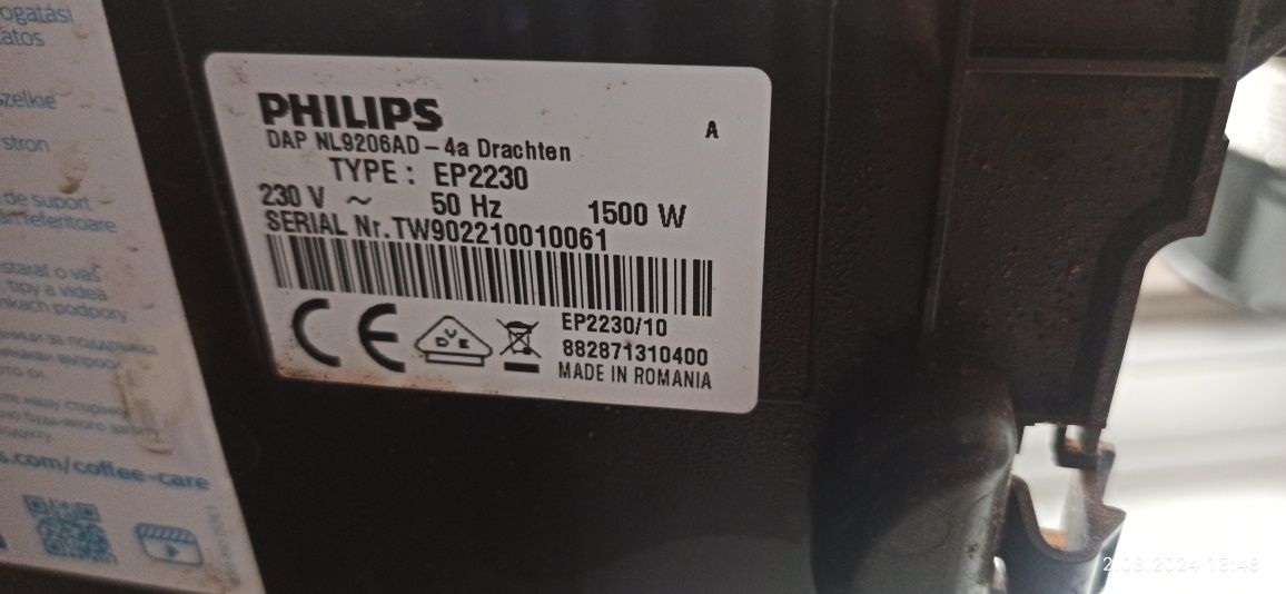 Ekspres Philips EP2230 ciśnieniowy, saeco.