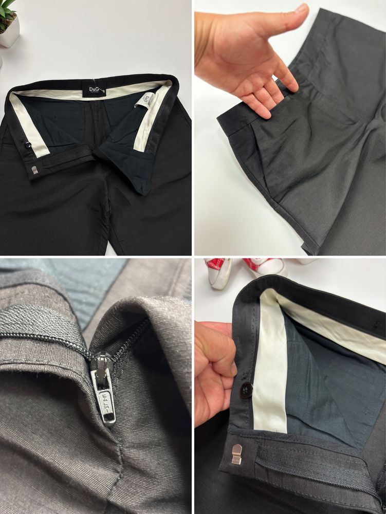 Штаны брюки Dolce & Gabbana Linen Silk Pants оригинал size 40, S