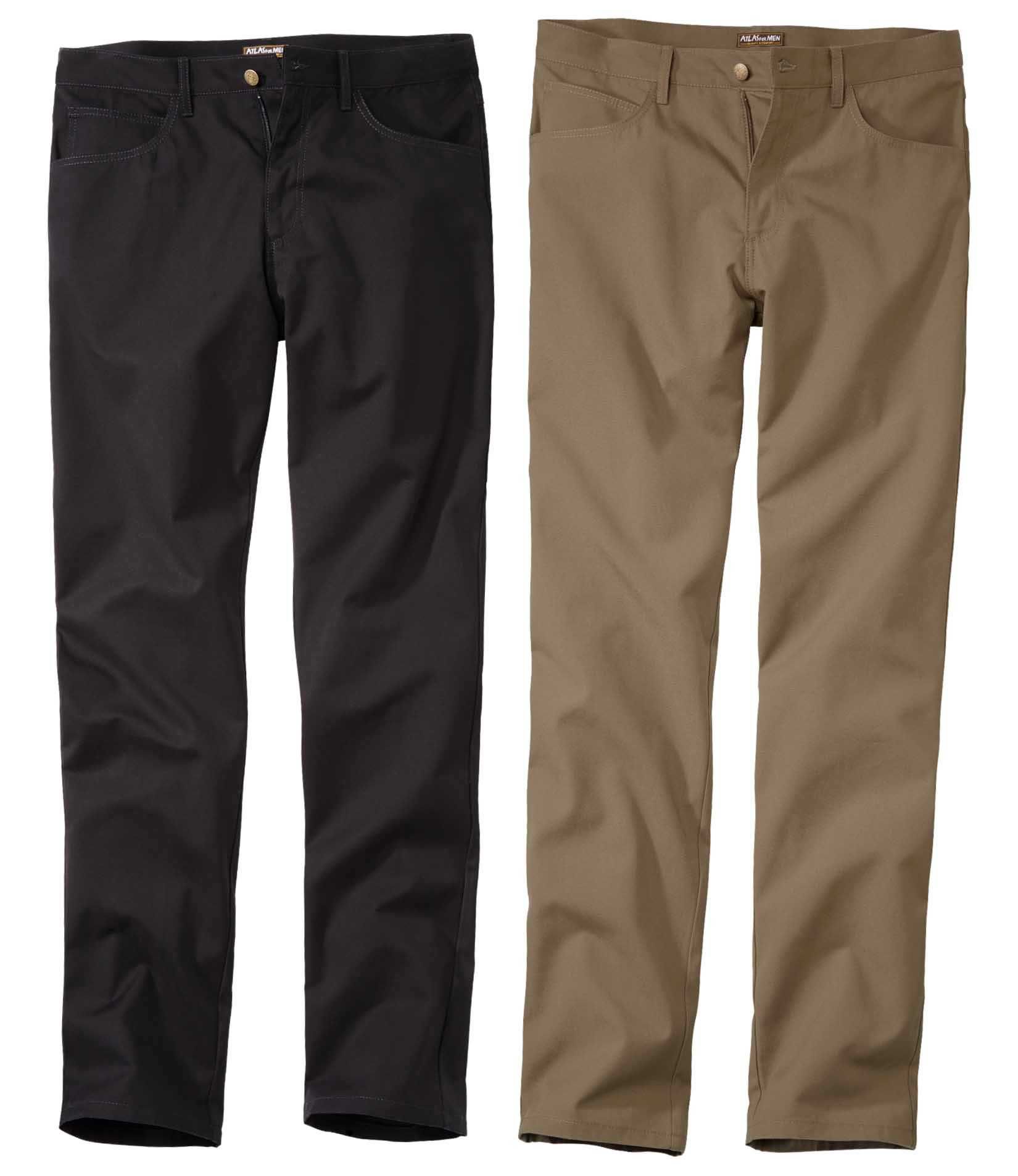 Zestaw 2 X Spodnie męskie 60 4XL materiałowe  R3007 ATLAS FOR MEN 4XL