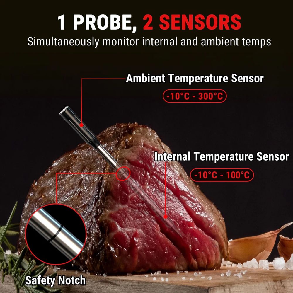 Nowy TEMPSPIKE ThermoPro TP961, termometr bluetooth do mięsa,grill,bbq