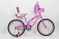 Детский розовый велосипед Flower-Rueda 16, 18, 20 дюймов