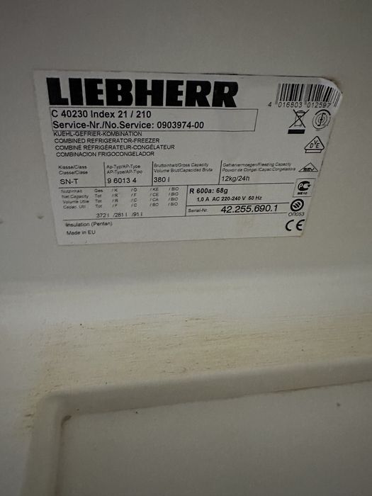 Продам холодильник Liebherr 40230