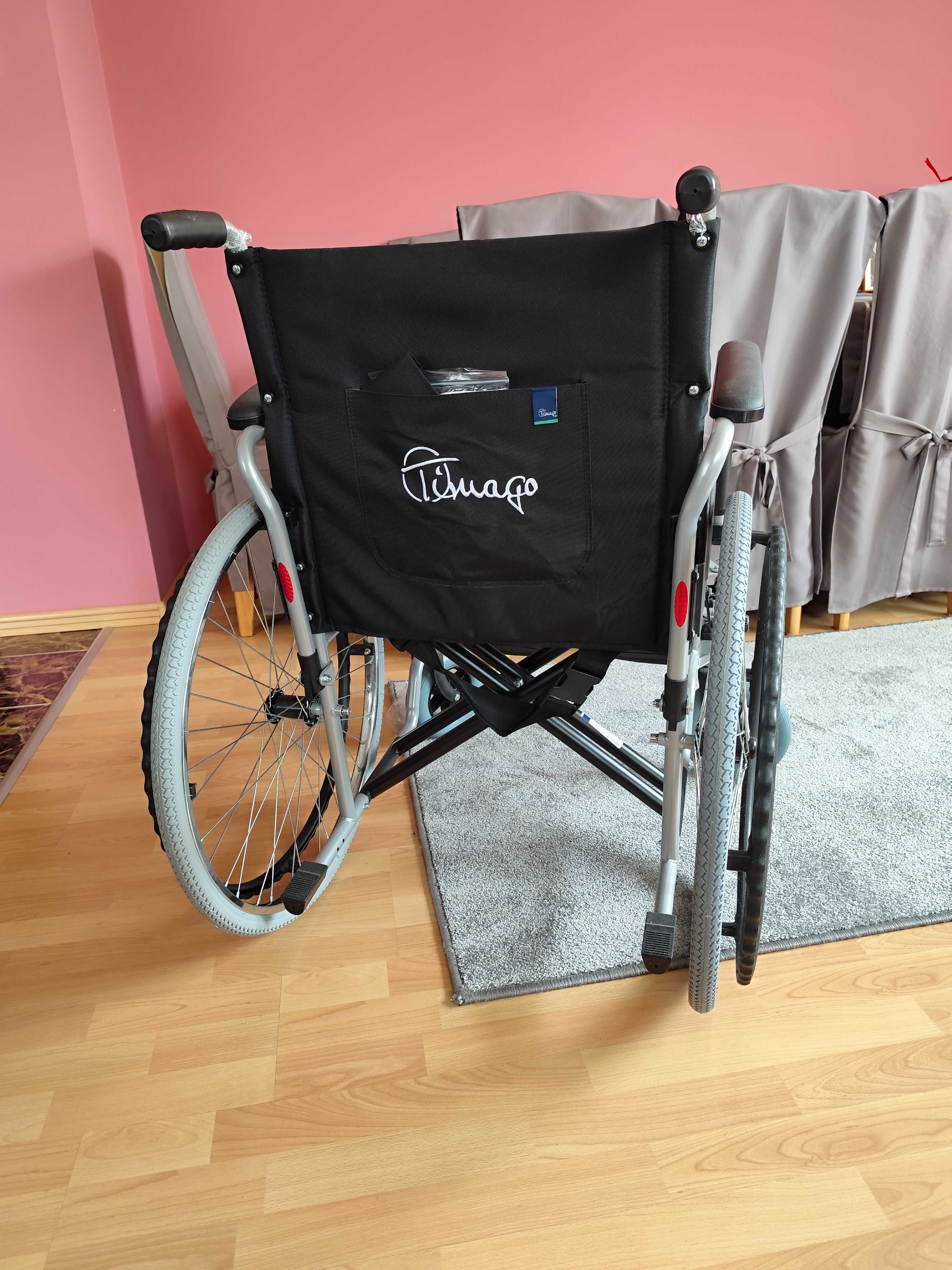 Wózek inwalidzki stalowy