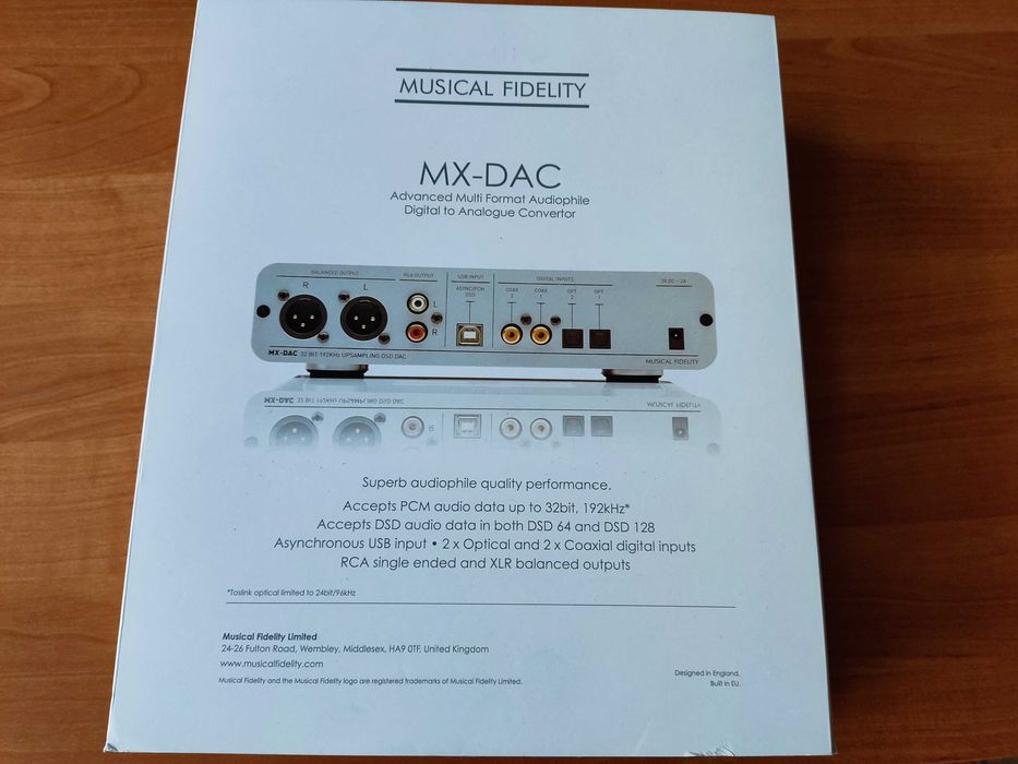 Musical Fidelity MX-DAC,Gwarancja.