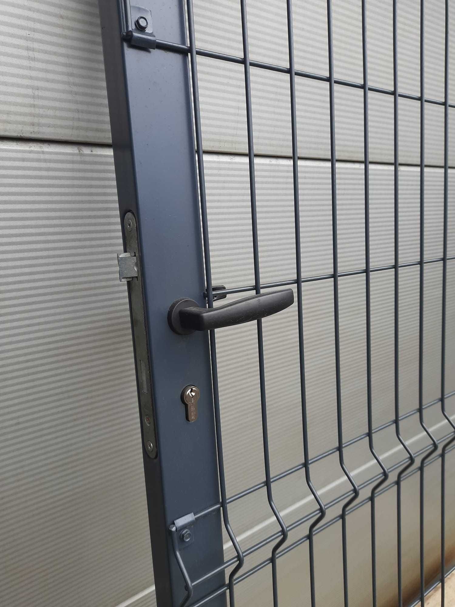 Furtka, bramka z wypełnieniem panelowym fi 5 RAL 7016 H 1,23m