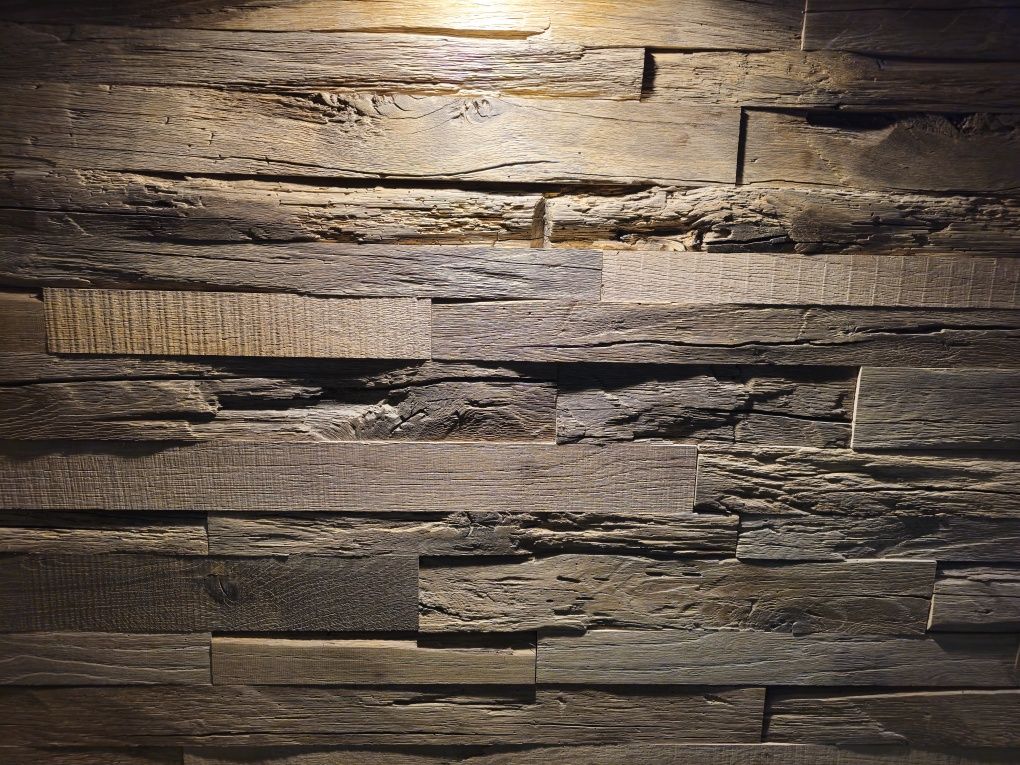 Stare drewno,stary dąb mozaika ścienna