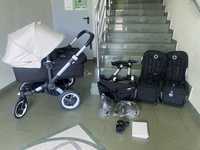 Bugaboo Donkey Twin czarno-beżowy KOMIS