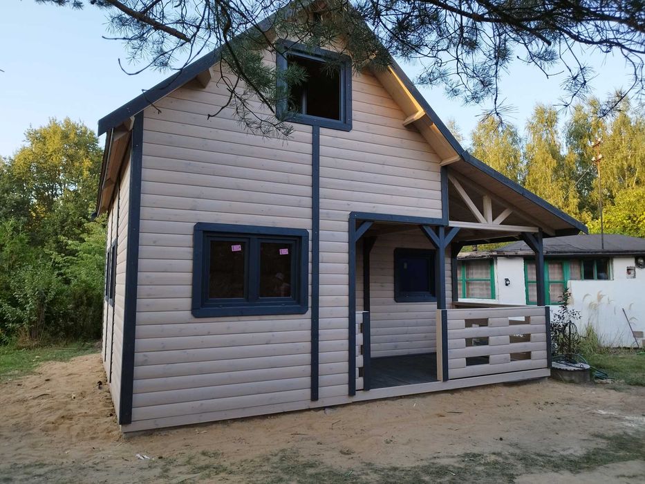 domek drewniany ,domek letniskowy, ogrodowy, do 35m2, poddasze