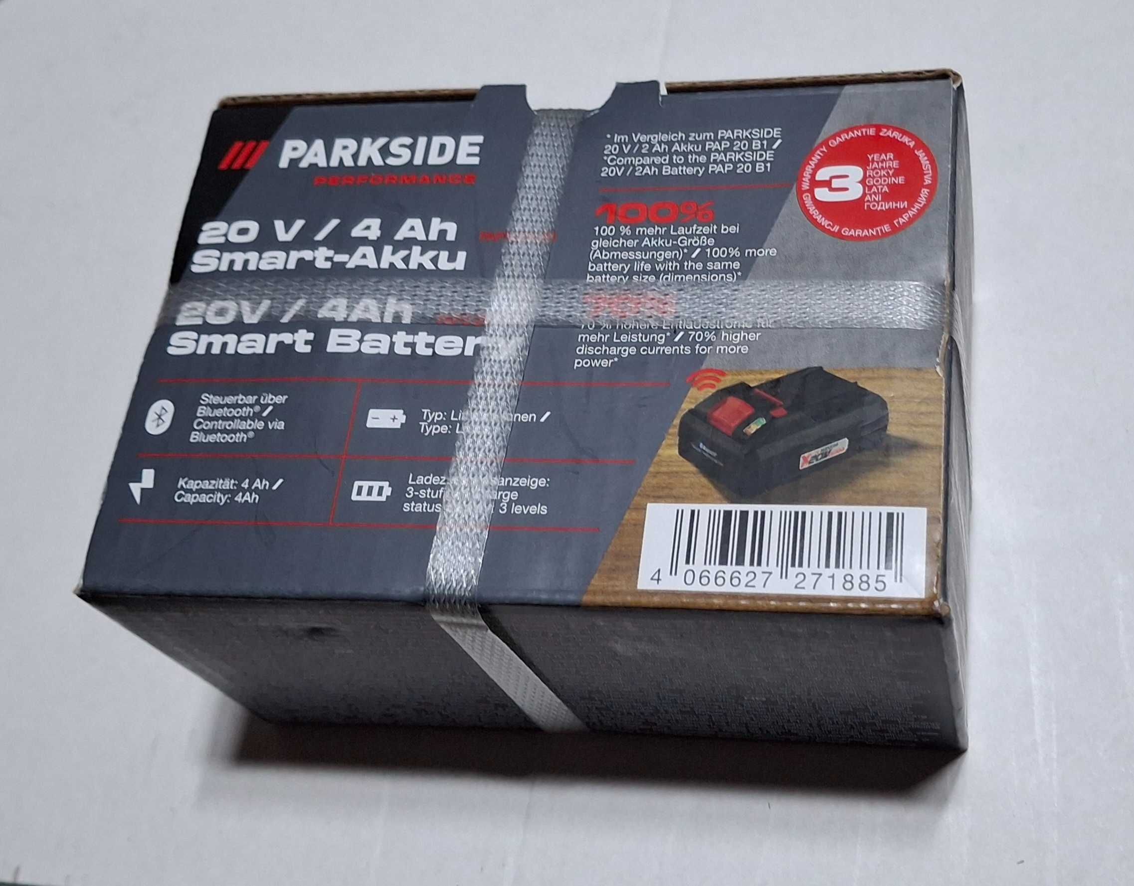 Akumulator PARKSIDE PERFORMANCE Smart X20V Team 4Ah 20V PAPS 204