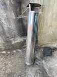 Chaminé inox com chapéu
