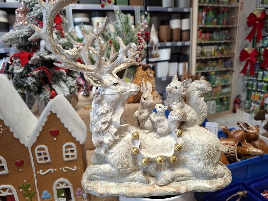 Renifer jeleń Figurka świąteczna renifer