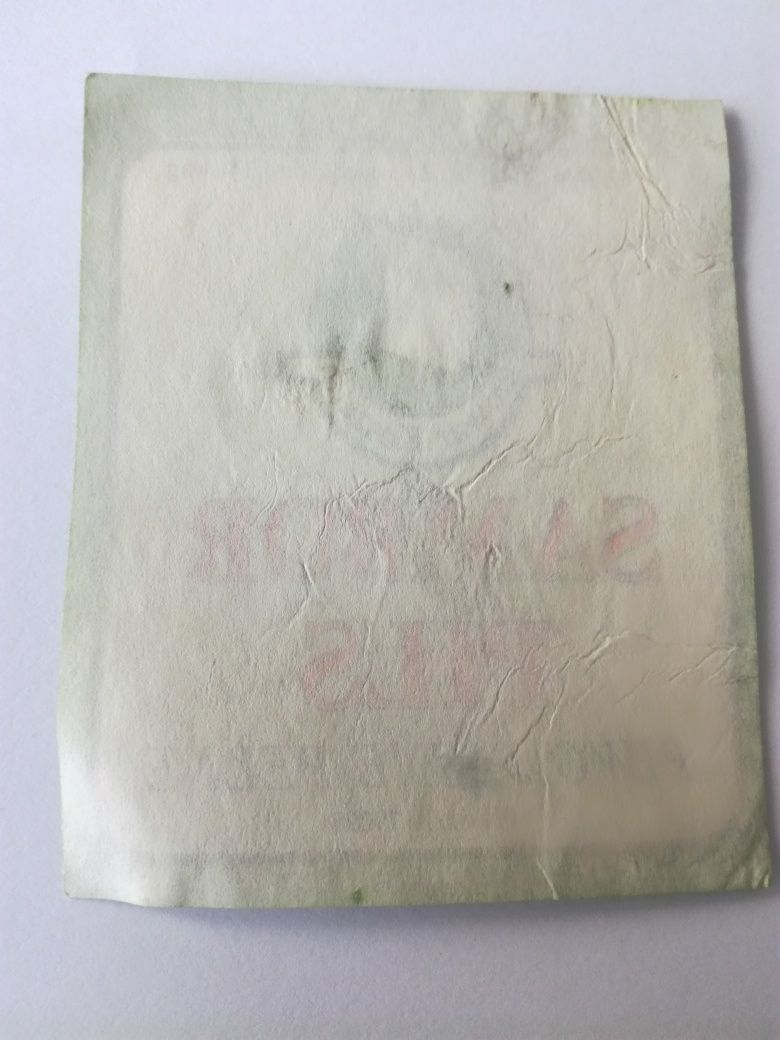 Stara etykieta piwna Browar Koszalin 1981 po piwie Sambor pils