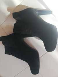 Botas veludo preto