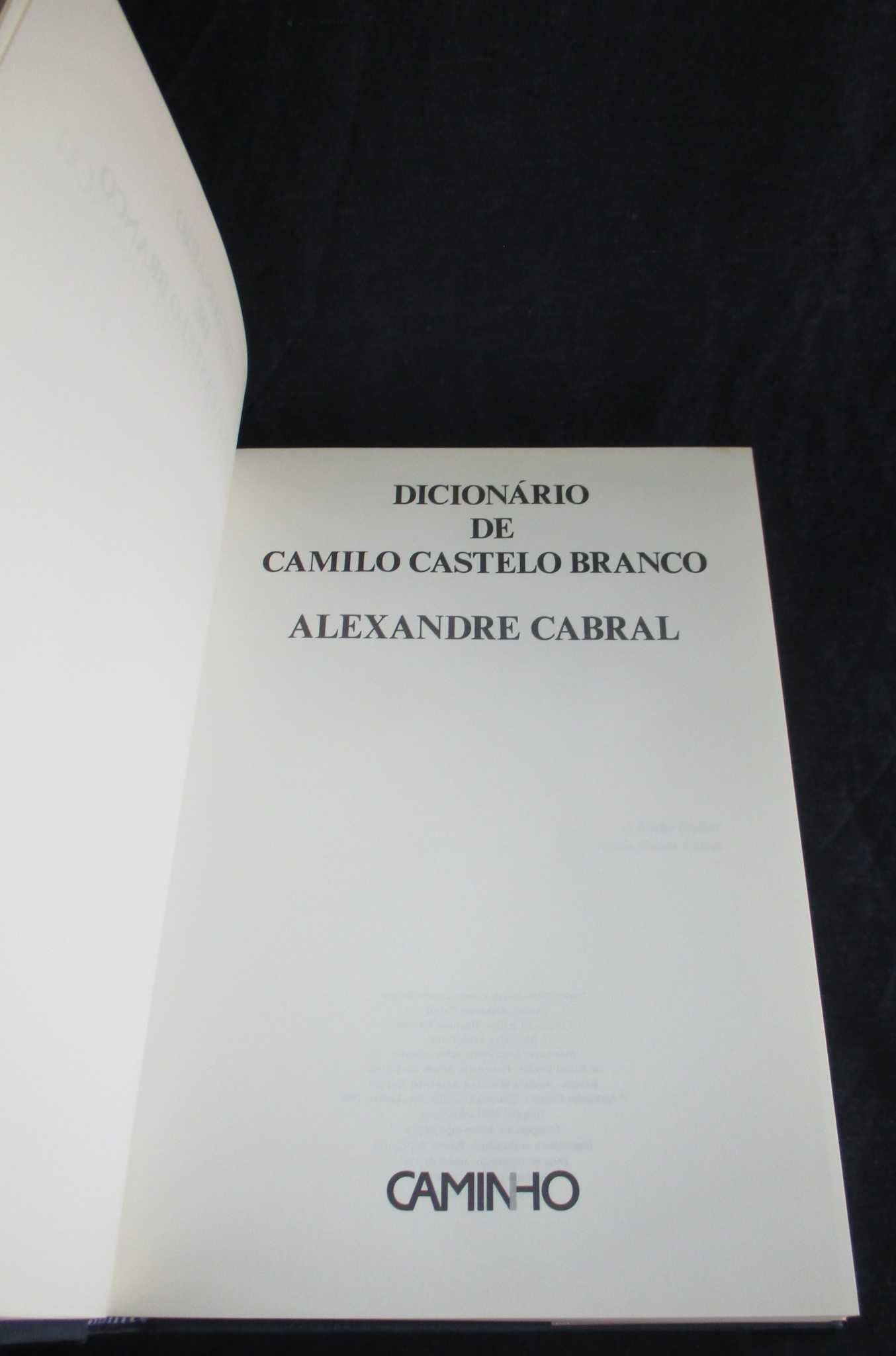 Livro Dicionário de Camilo Castelo Branco Alexandre Cabral 1ª edição