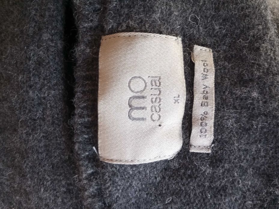 Pullover cinzas, 100% lã, XL, da MO