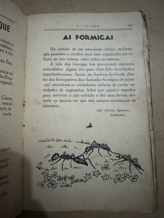 Livro antigo da 3 classe