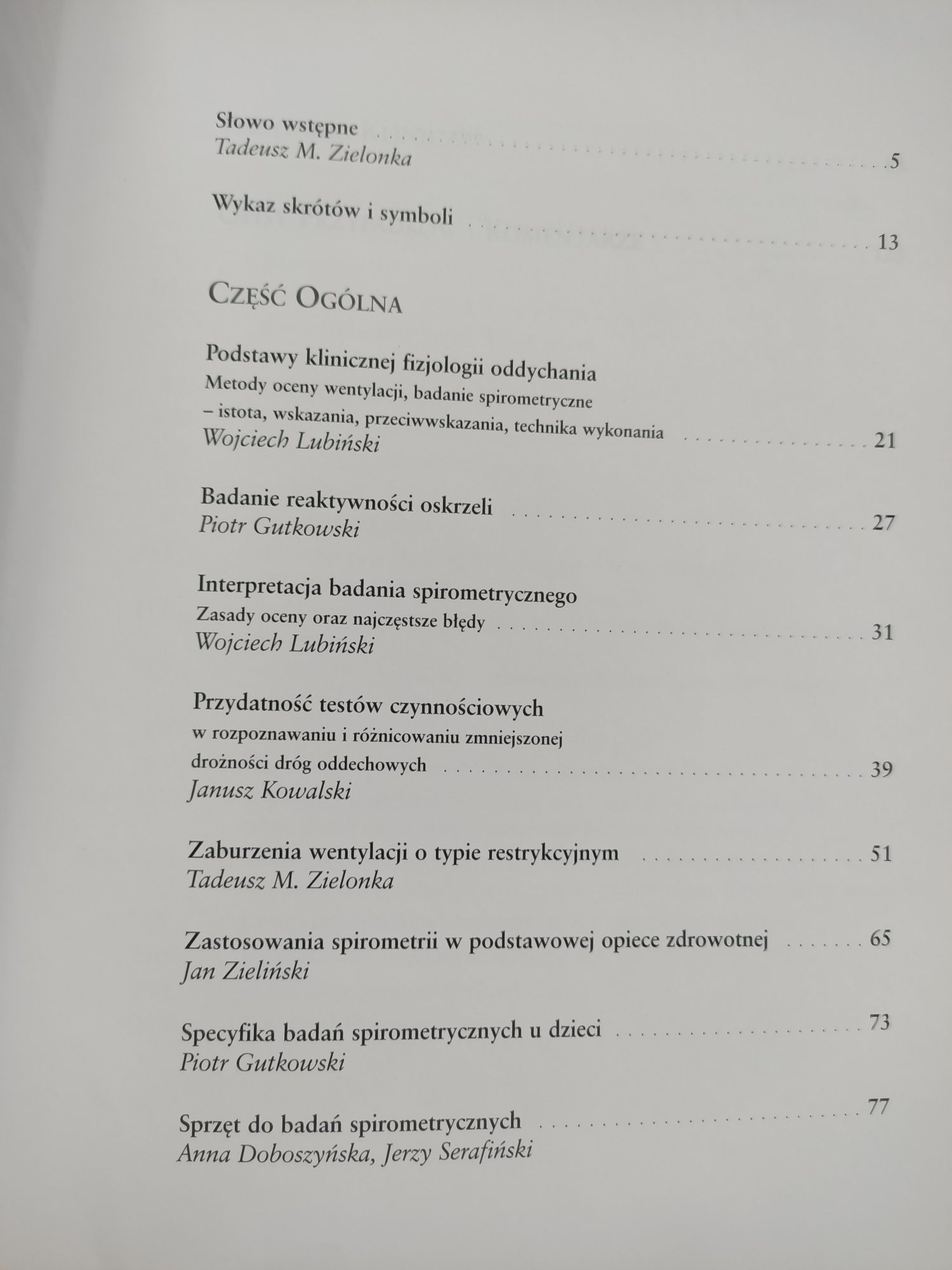 Spirometria pod red. Gutowski Lubiński Zielonka