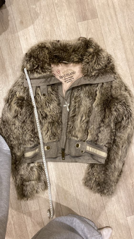 архівна куртка, авангард,  шерстяна, faux fur bomber Y2K ,