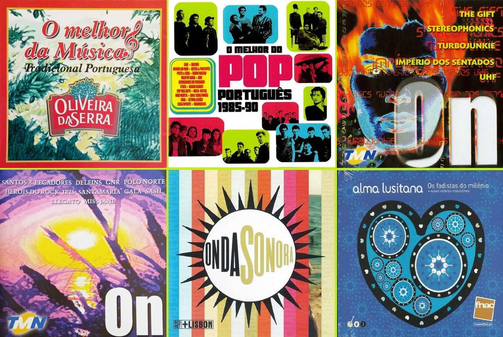 42 CDs - Coletaneas Musica Portuguesa - Raros - Muito Bom Estado