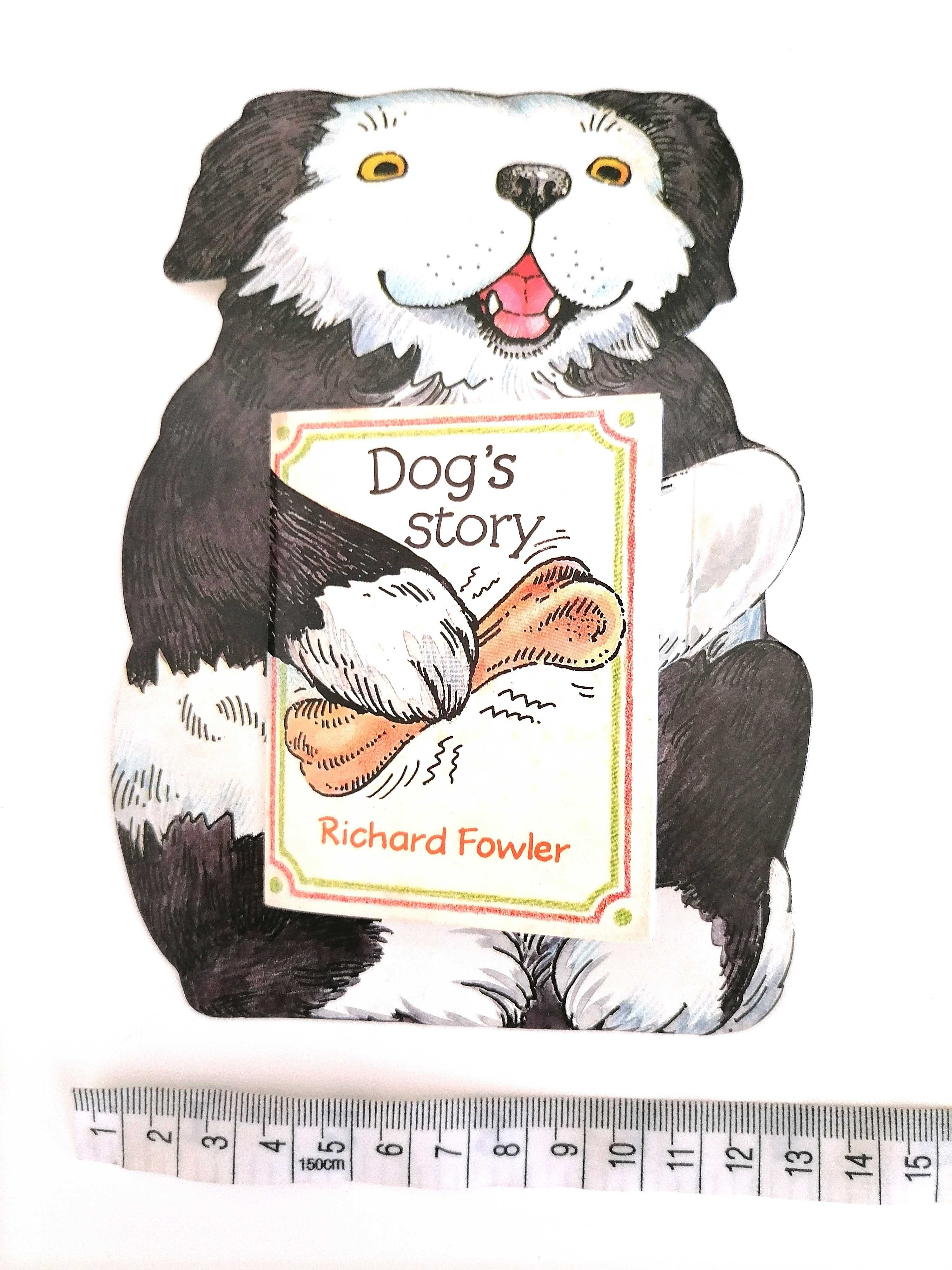 Livros infantis Dog´s Story e Cat's Story de Richard Fowler em inglês