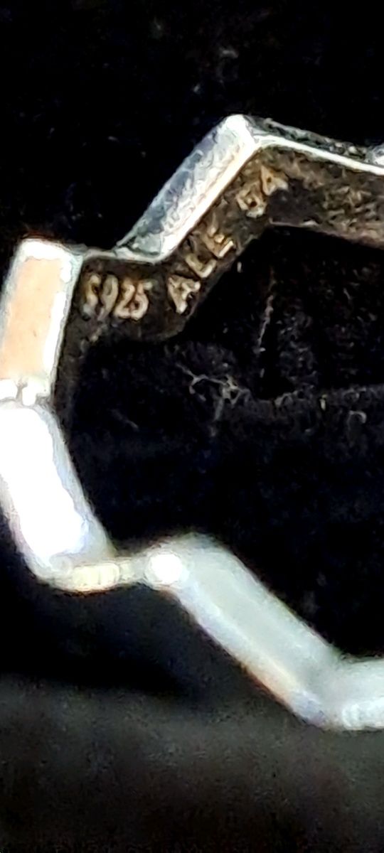 Anel Pandora Time zigzag  prata.