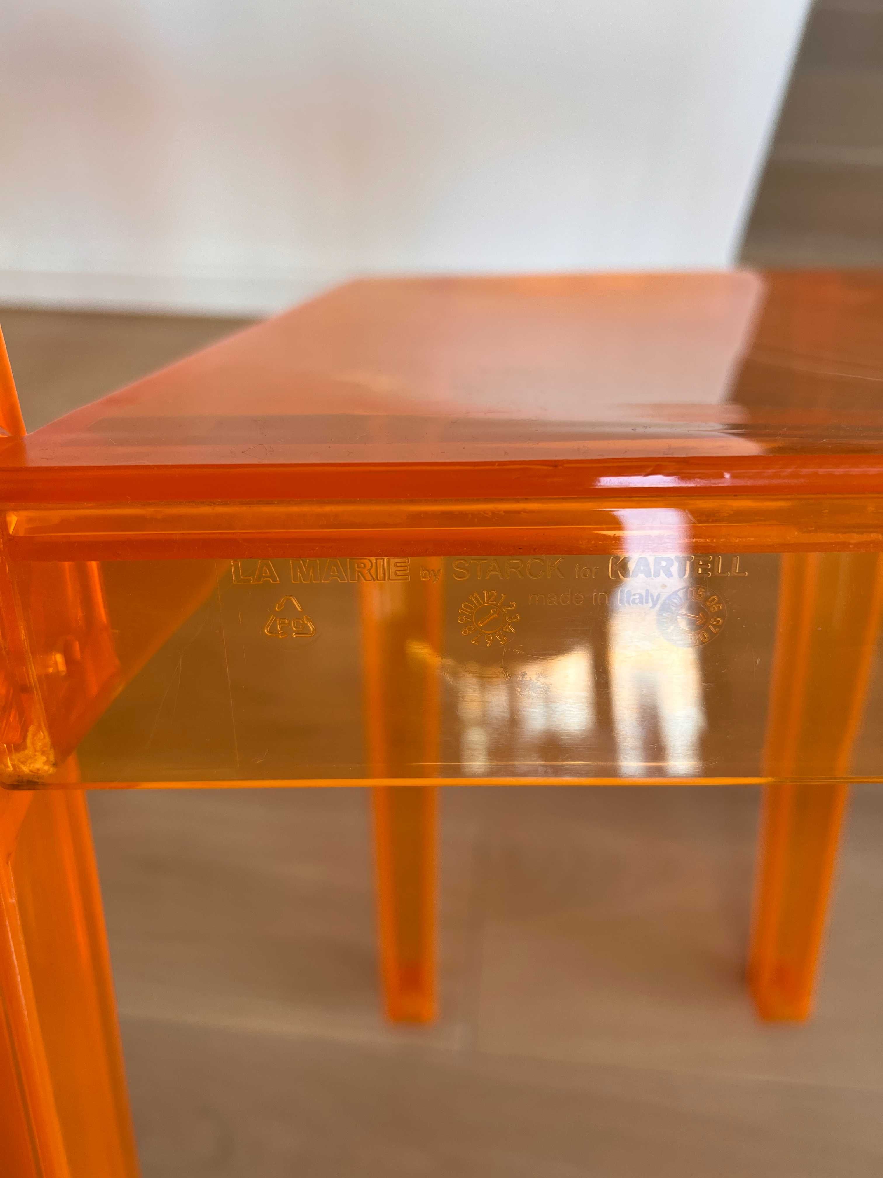 Kartell Krzesło La Marie jasno pomarańczowe -2 krzesła